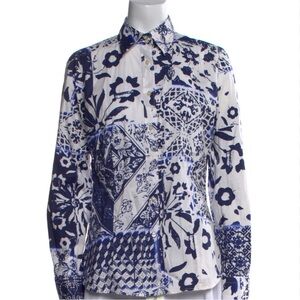 ETRO Stretch cotton button down shirt